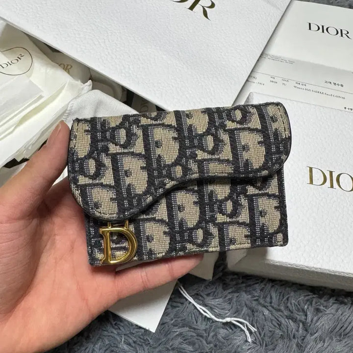 [BUNJANG] Dior Oblique Saddle Card Holder Wallet / [22년식/풀구성]디올 오블리크 새들 지갑