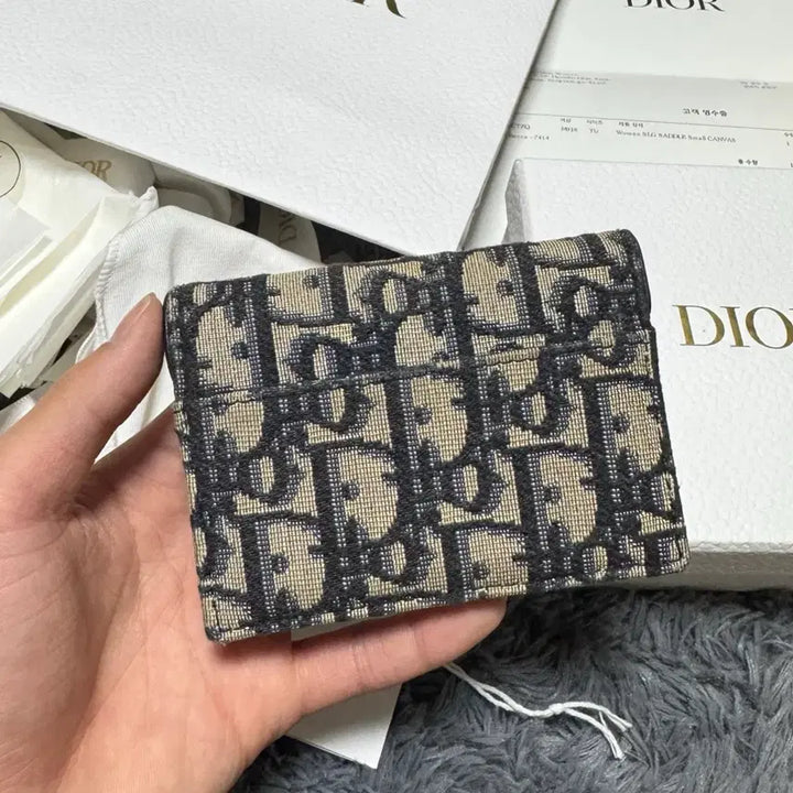 [BUNJANG] Dior Oblique Saddle Card Holder Wallet / [22년식/풀구성]디올 오블리크 새들 지갑