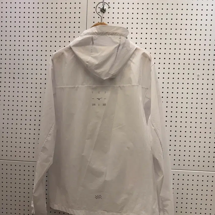 [SOLD OUT] 미즈노 메쉬 후드 바람막이 화이트 U1554