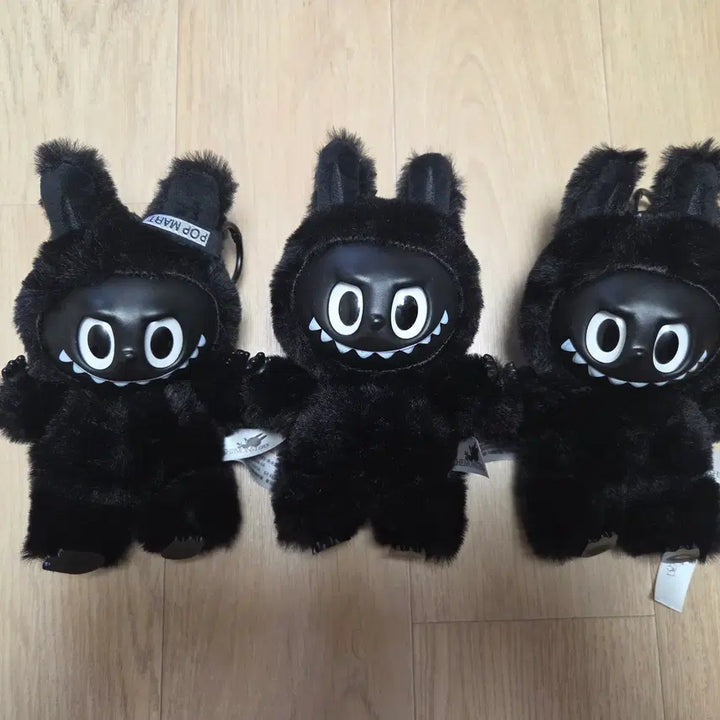 [BUNJANG] Labubu Black Character Plush Keychain / 블랙 라부부 인형 키링