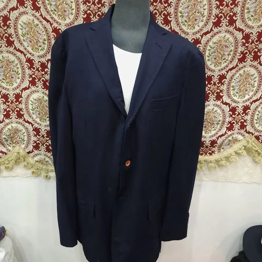 [BUNJANG] Polo Ralph Lauren Navy Virgin Wool Blazer / 폴로 랄프로렌 네이비 버진울 블레이저