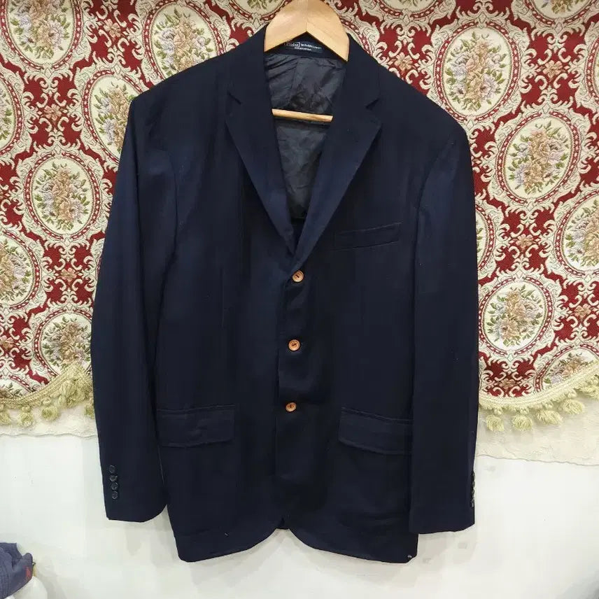 [BUNJANG] Polo Ralph Lauren Navy Virgin Wool Blazer / 폴로 랄프로렌 네이비 버진울 블레이저