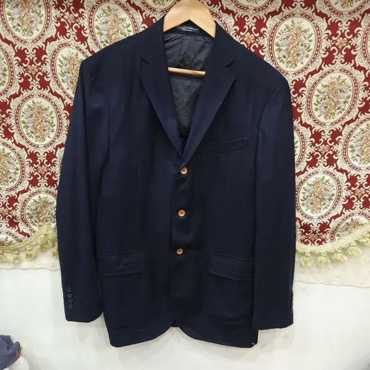 [BUNJANG] Polo Ralph Lauren Navy Virgin Wool Blazer / 폴로 랄프로렌 네이비 버진울 블레이저