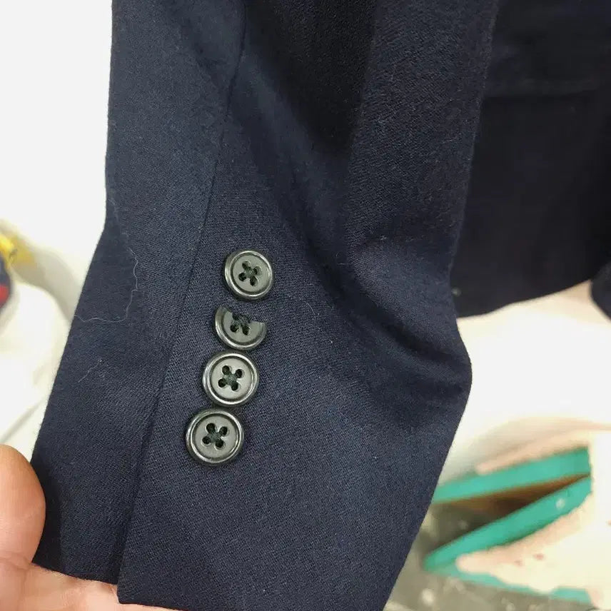 [BUNJANG] Polo Ralph Lauren Navy Virgin Wool Blazer / 폴로 랄프로렌 네이비 버진울 블레이저