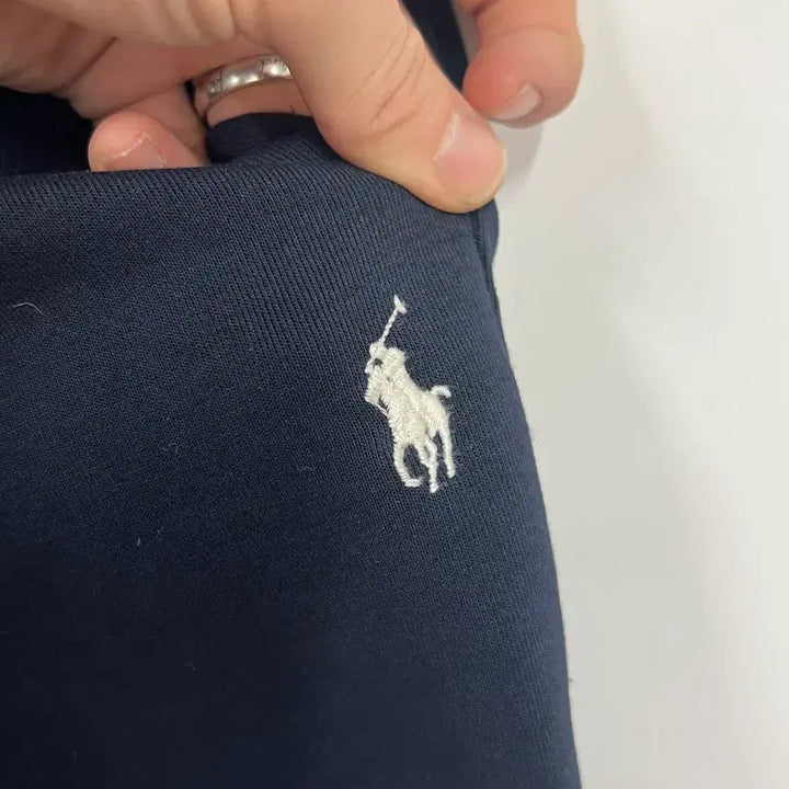[BUNJANG] Polo Ralph Lauren Pony Logo Navy Banding Half Pants / [31] 폴로 랄프로렌 포니 로고 네이비 밴딩 하프 팬츠 반바지