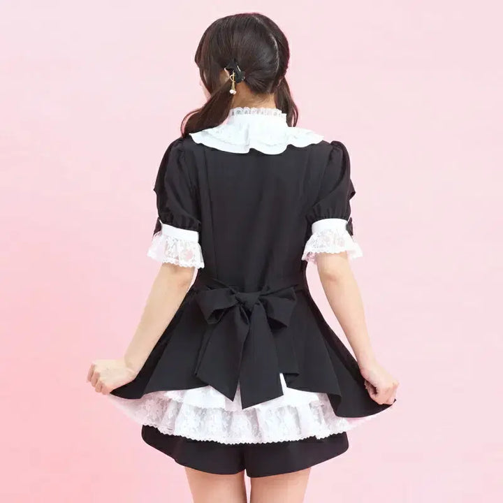 [BUNJANG] Secret Honey Bustle Short Sleeve Set / 시크릿허니 버슬 반팔 셋업