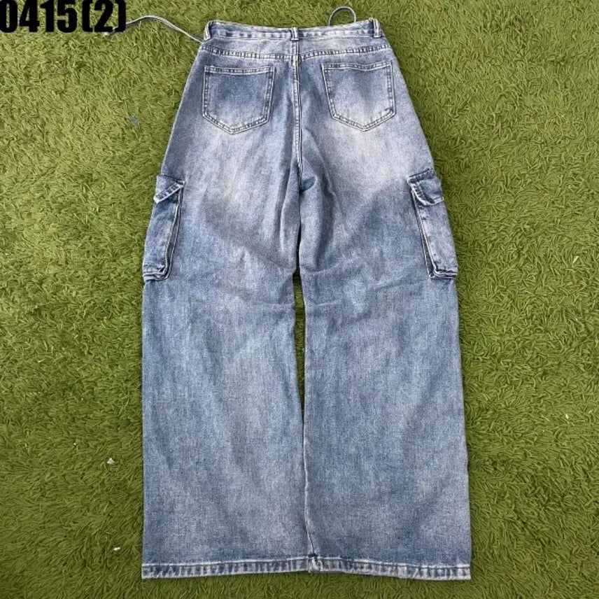 [SOLD OUT] 워싱 데님 카고 팬츠