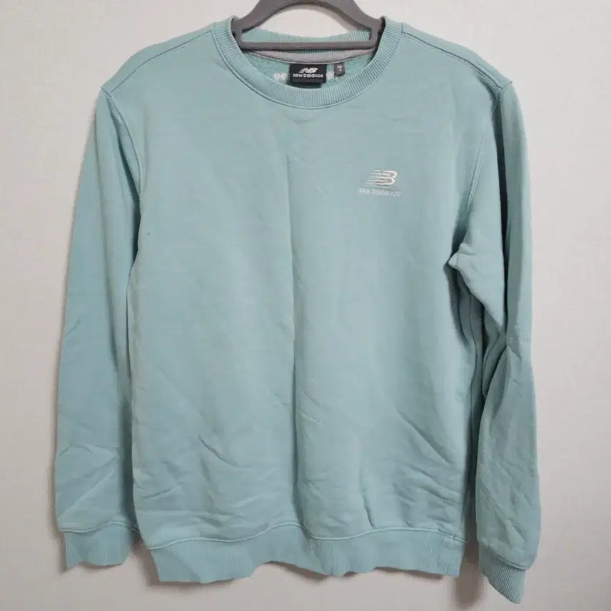 [BUNJANG] New Balance Logo Sweatshirt Mint (S) / [정품] 뉴발란스 로고 맨투맨 민트 (90/S)
