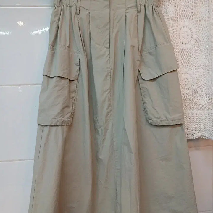 [SOLD OUT] 카고 포켓 롱 스커트 55~66정도