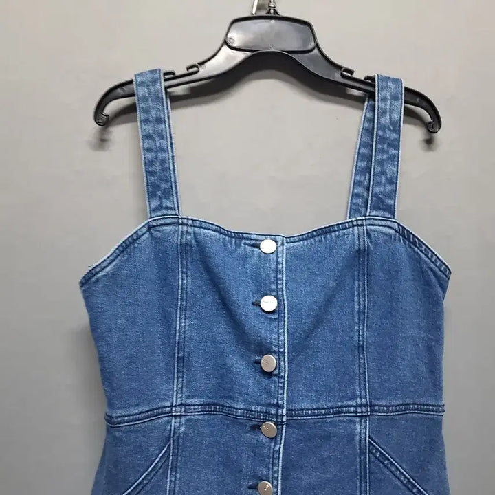 [SOLD OUT] LAP 스판 데님 뷔스티에 원피스