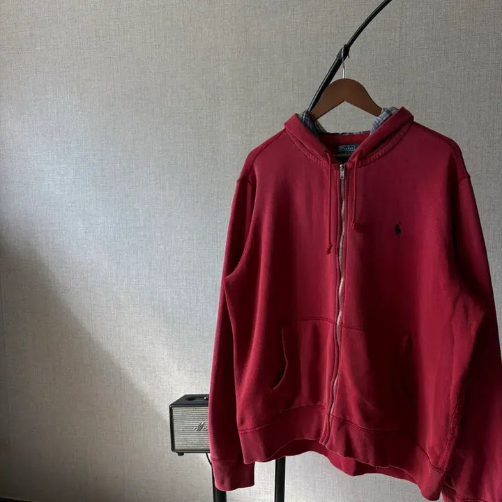 [SOLD OUT] 폴로 랄프로렌 포니 레드 후드집업 XL