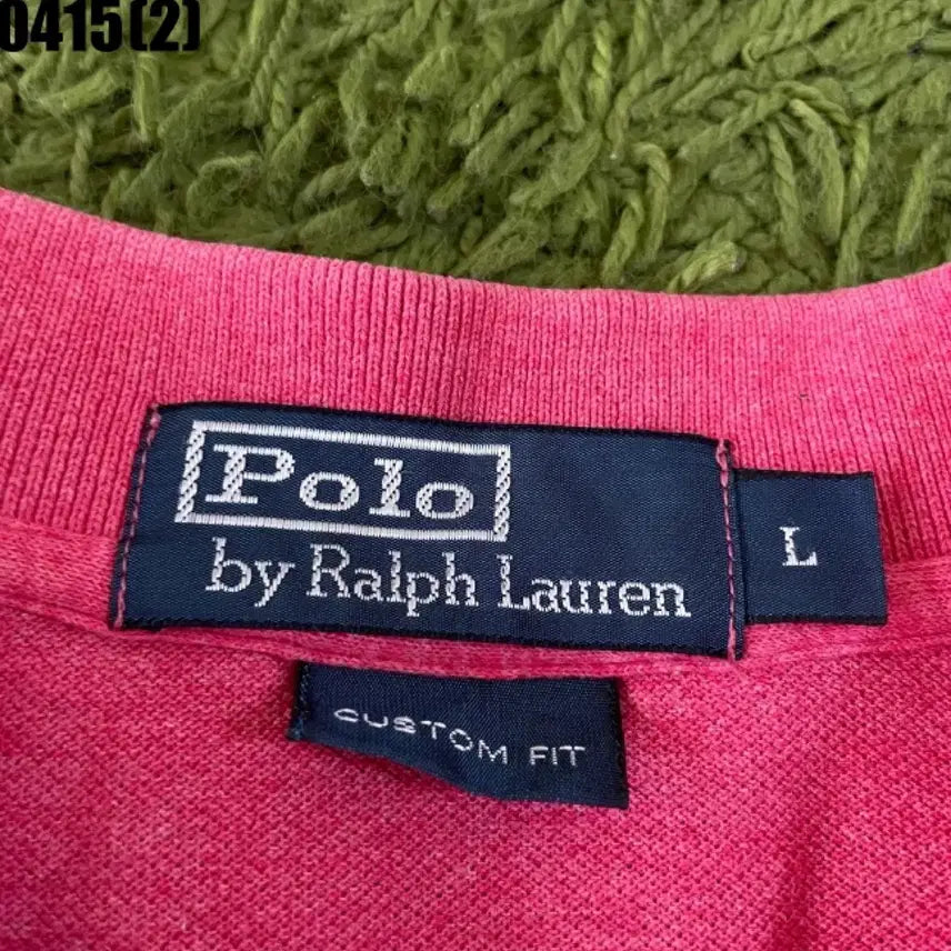 [BUNJANG] Polo Ralph Lauren Pink Long Sleeve Polo Shirt / 폴로 랄프로렌 핑크색 긴팔 카라티