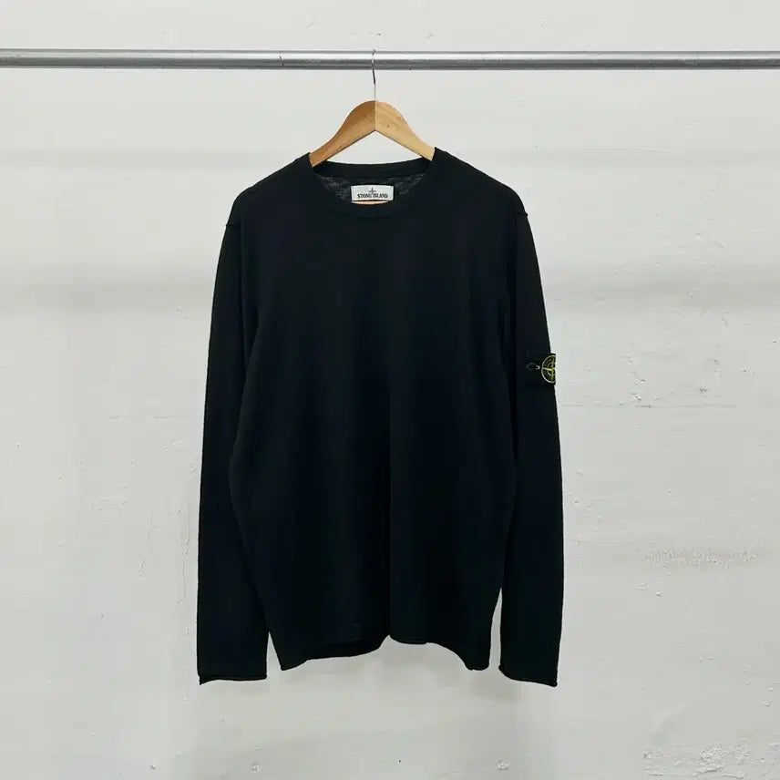 [BUNJANG] Stone Island Cotton Knit Sweater / 스톤아일랜드 와펜 코튼 니트