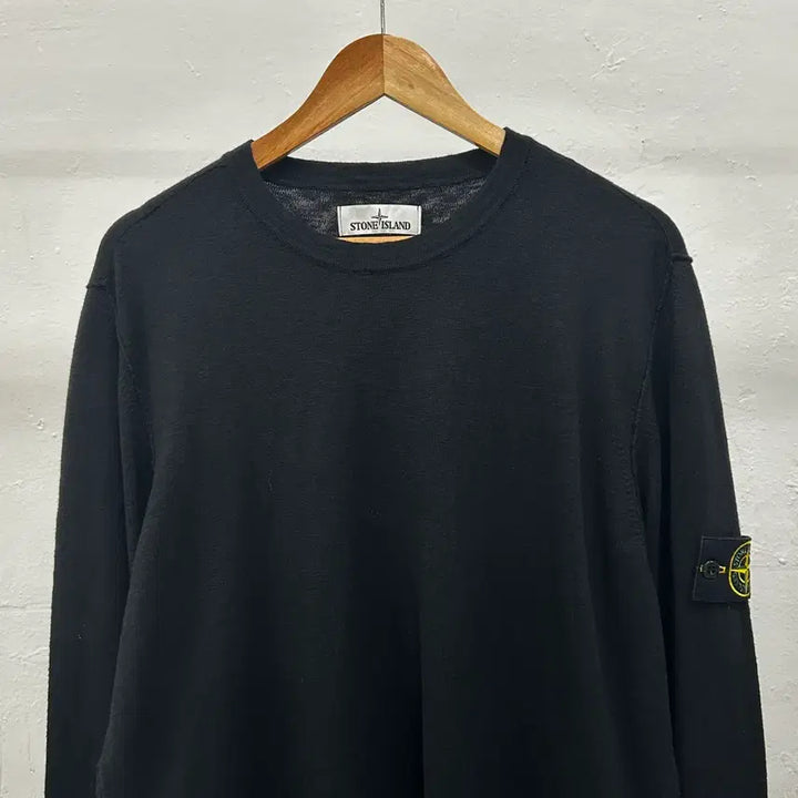 [BUNJANG] Stone Island Cotton Knit Sweater / 스톤아일랜드 와펜 코튼 니트