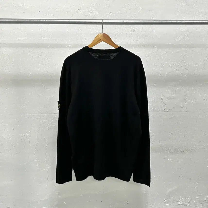 [BUNJANG] Stone Island Cotton Knit Sweater / 스톤아일랜드 와펜 코튼 니트