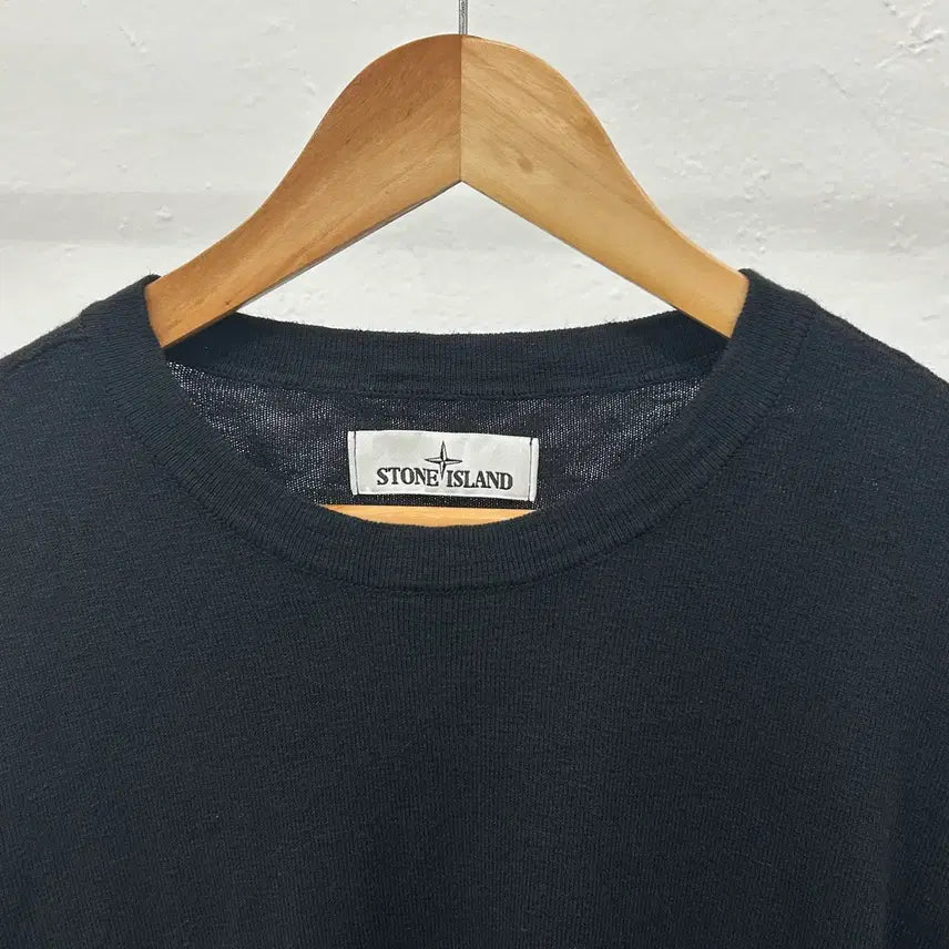 [BUNJANG] Stone Island Cotton Knit Sweater / 스톤아일랜드 와펜 코튼 니트