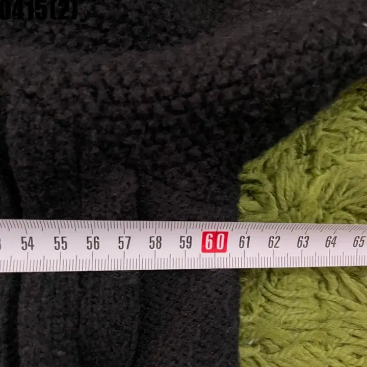 [BUNJANG] Cable Knit Zip-Up Cardigan Black / 케이블 니트 집업 가디건 블랙