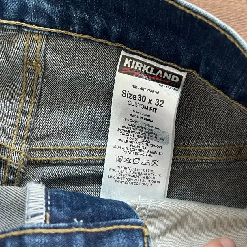 [BUNJANG] Kirkland Signature Straight Leg Denim Jeans / [30x32] 커클랜드 시그니처 일자핏 스트레이트 데님 팬츠 청바지