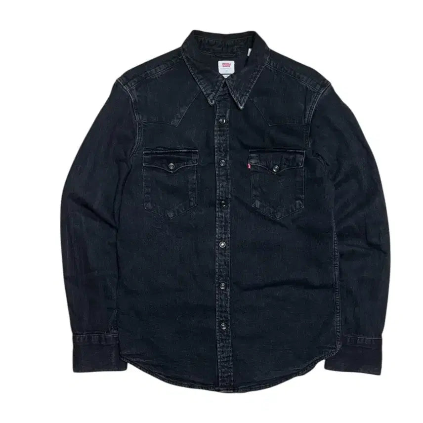 [SOLD OUT] 리바이스 블랙 워시드 데님 웨스턴 셔츠