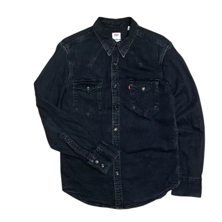 [SOLD OUT] 리바이스 블랙 워시드 데님 웨스턴 셔츠