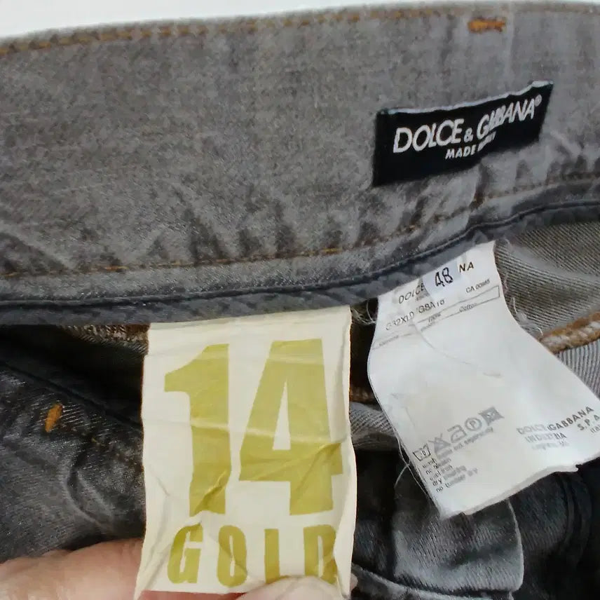 [BUNJANG] Dolce &amp; Gabbana Gray Washed Denim Pants / 돌체&amp;가바나 그레이 워싱 데님 바지 48