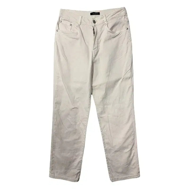 [BUNJANG] Roem Cream Beige Casual Denim Pants / 로엠 크림 연베이지 캐주얼 데님팬츠 73-101