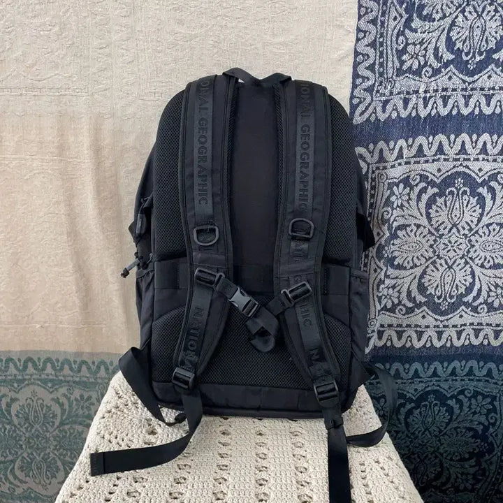 [BUNJANG] National Geographic Outdoor Black Backpack / [F] 내셔널지오그래픽 아웃도어 블랙 신학기 백팩 학생용 책가방