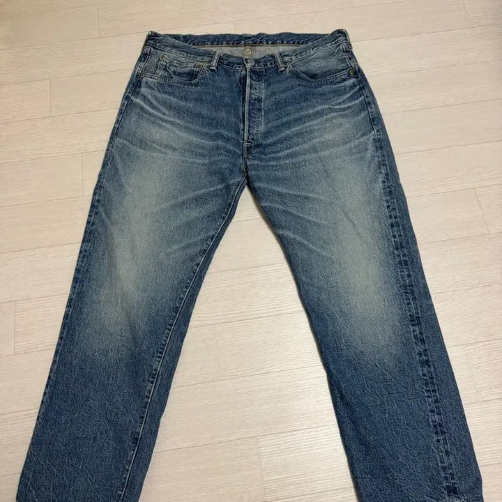 [BUNJANG] Warehouse 1101 Secondhand Light Indigo Jeans / 웨어하우스 1101 세컨핸드 라이트인디고 38