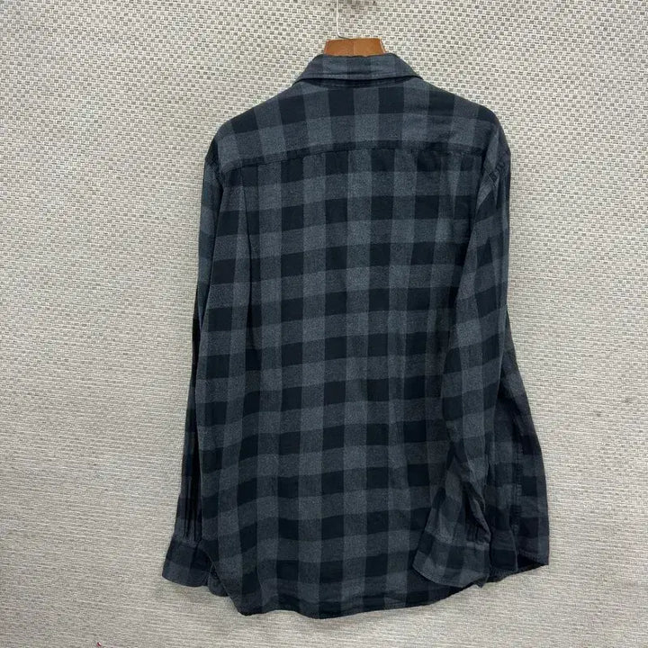 [BUNJANG] Uniqlo Plaid Flannel Long Sleeve Shirt XL / 유니클로 캐주얼 체크 플란넬 긴팔 셔츠 XL A09258