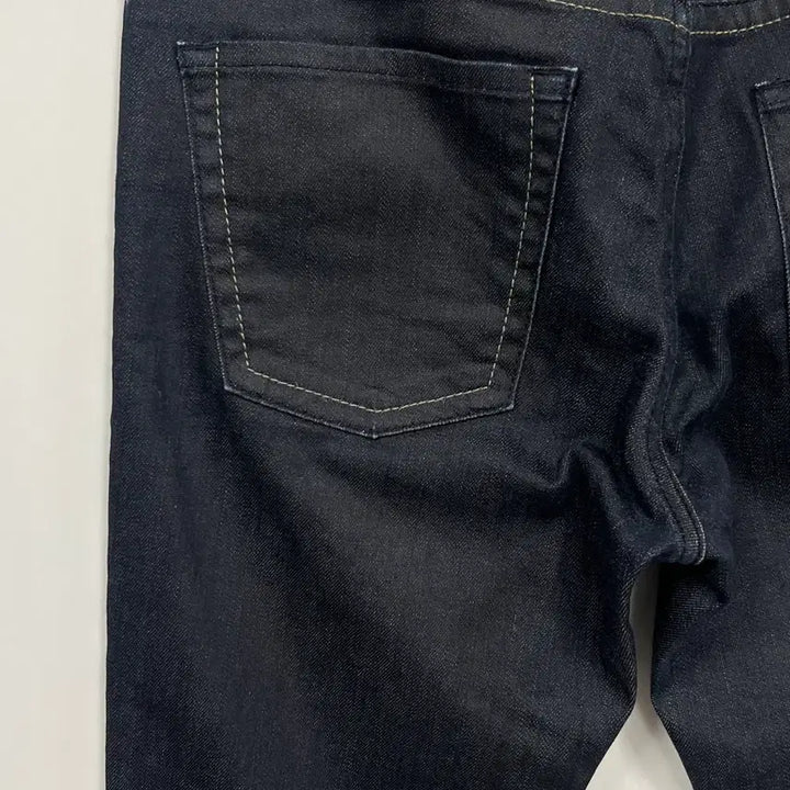 [BUNJANG] Guess Gold Logo Skinny Fit Black Denim Jeans / [30] 게스 금장 로고 스키니핏 흑청 데님 팬츠 청바지