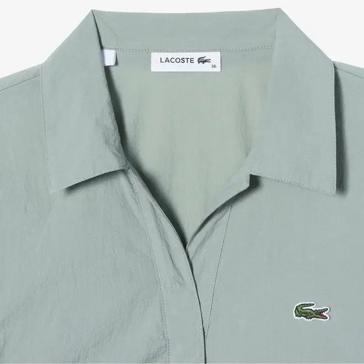 [SOLD OUT] 라코스테 여성 플레어 반팔 셔츠 원피스