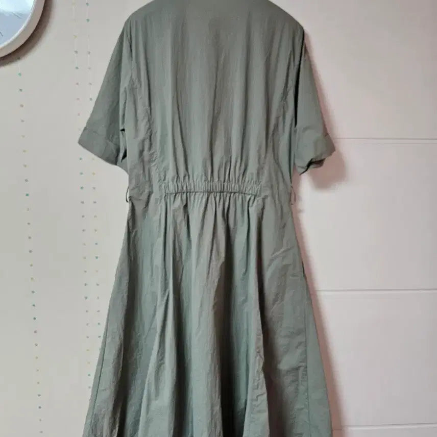 [SOLD OUT] 라코스테 여성 플레어 반팔 셔츠 원피스