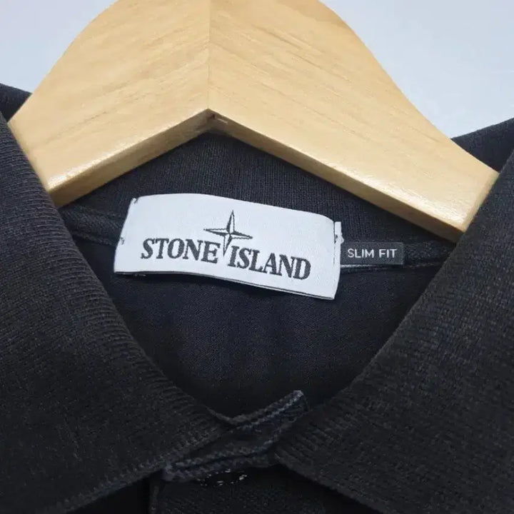 [SOLD OUT] 스톤아일랜드 블랙 반팔 카라티xl