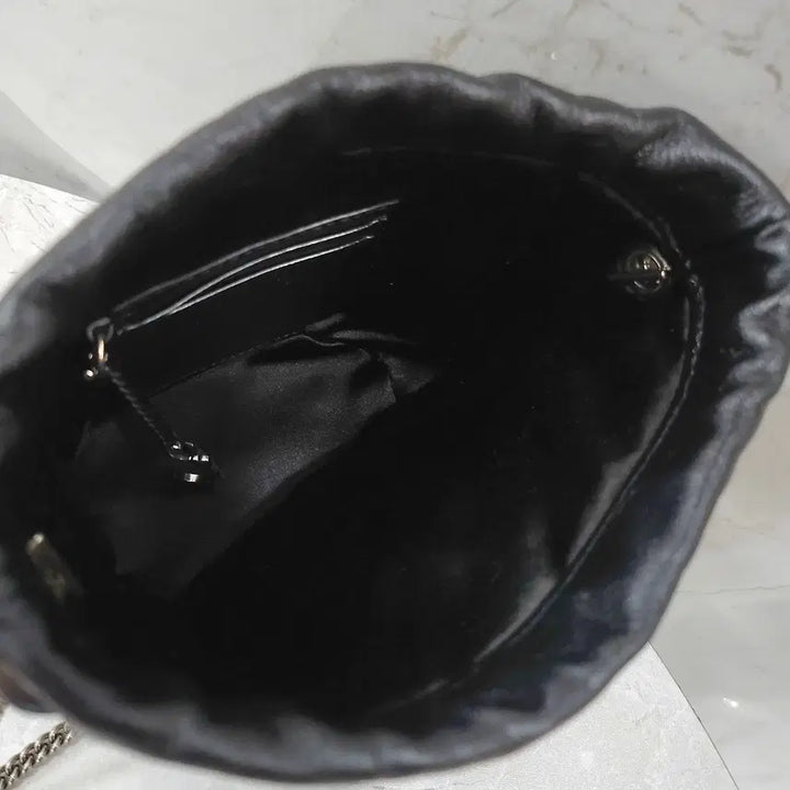 [BUNJANG] Gucci GG Sequin Black Chain Bucket Bag / 구찌 GG 스팽글 블랙 체인 버킷백 575163