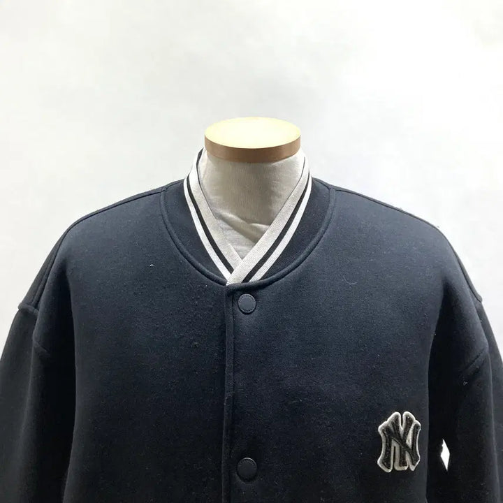 [BUNJANG] MLB Neoprene Baseball Jumper - Black, Size M / MLB 공용 네오플렌 베이스볼점퍼 M 영구제 중고장터