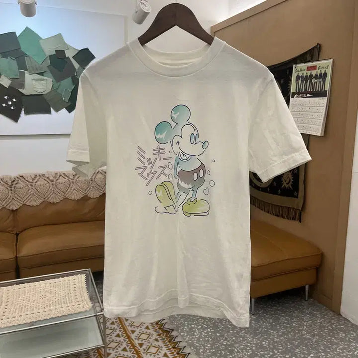 [BUNJANG] Uniqlo Disney Mickey Mouse Vintage T-shirt (S) / 유니클로 빈티지 캐주얼 키치 디즈니 미키마우스 반팔티 S C10775
