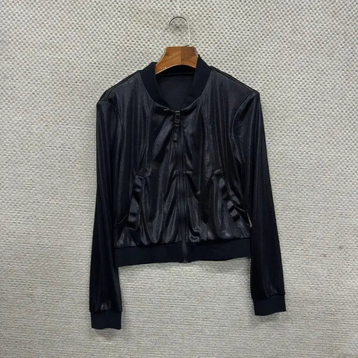 [BUNJANG] Vintage Shiny Crop Jacket M16289 / 빈티지 유광 크롭 자켓 90 M16289