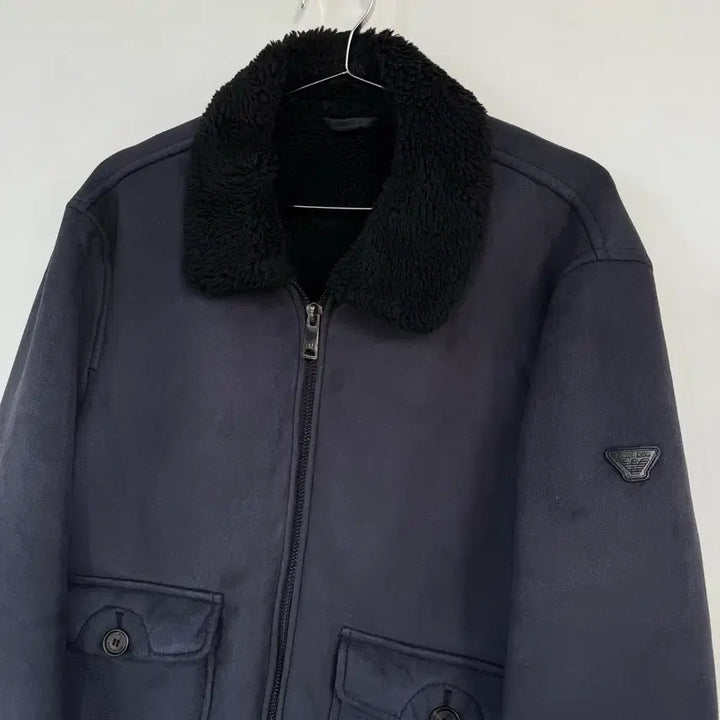 [BUNJANG] Armani Mouton L Leather Jacket / 아르마니 무스탕