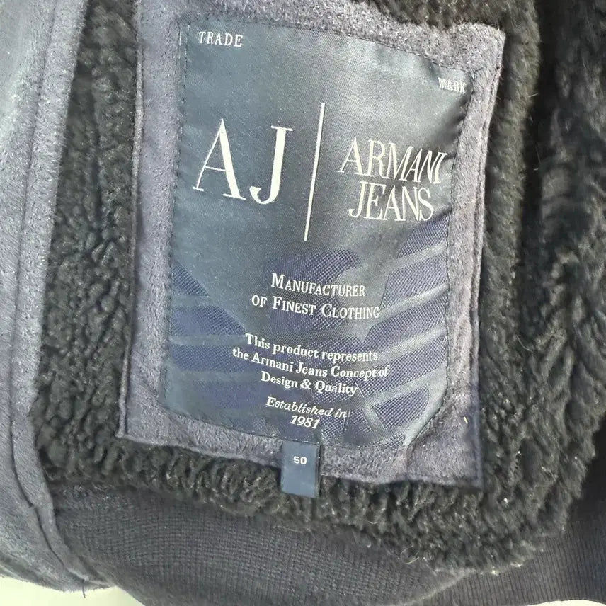 [BUNJANG] Armani Mouton L Leather Jacket / 아르마니 무스탕