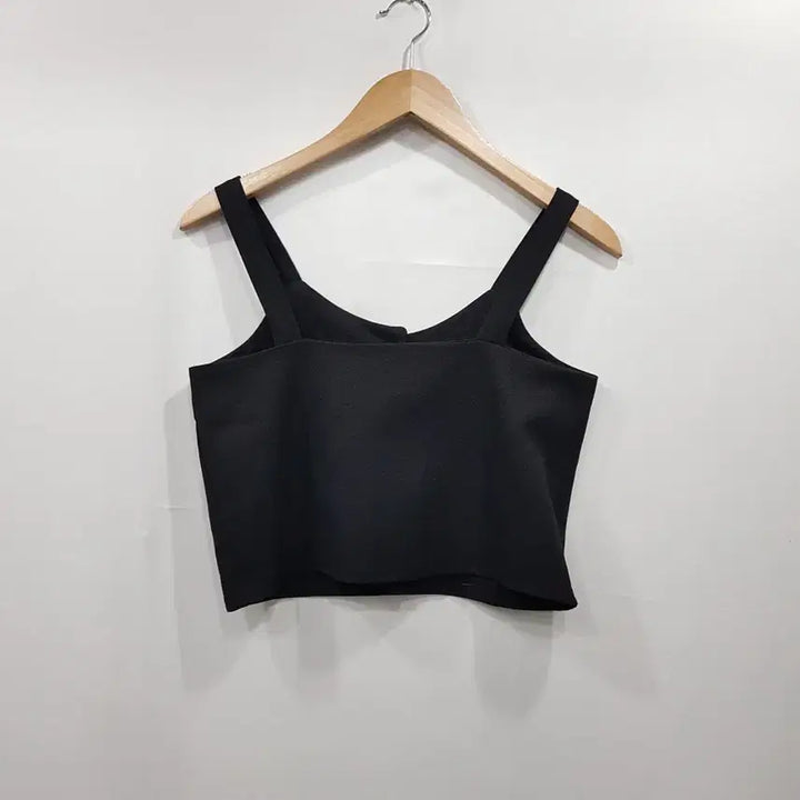 [BUNJANG] Vintage Black Bustier Crop Short Tank Top Blouse (Women&