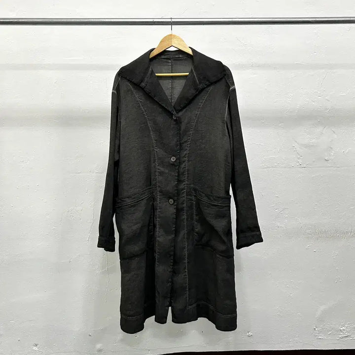 [BUNJANG] Transit Vintage Washed Linen Coat / 트랜짓 빈티지 워시드 린넨 코트