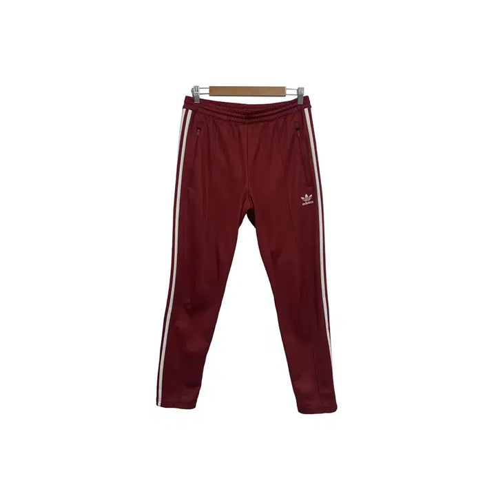 [BUNJANG] Adidas Beckenbauer Burgundy Track Pants / [29-30] 아디다스 베켄바우어 버건디 트랙 밴딩 트레이닝 팬츠