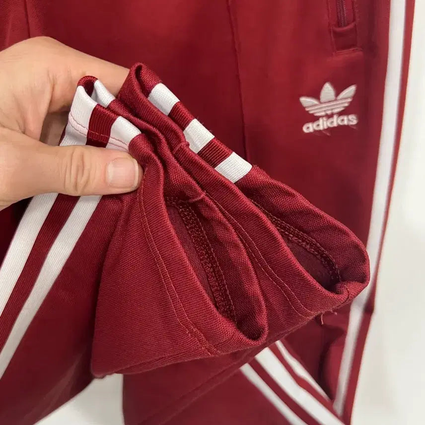[BUNJANG] Adidas Beckenbauer Burgundy Track Pants / [29-30] 아디다스 베켄바우어 버건디 트랙 밴딩 트레이닝 팬츠