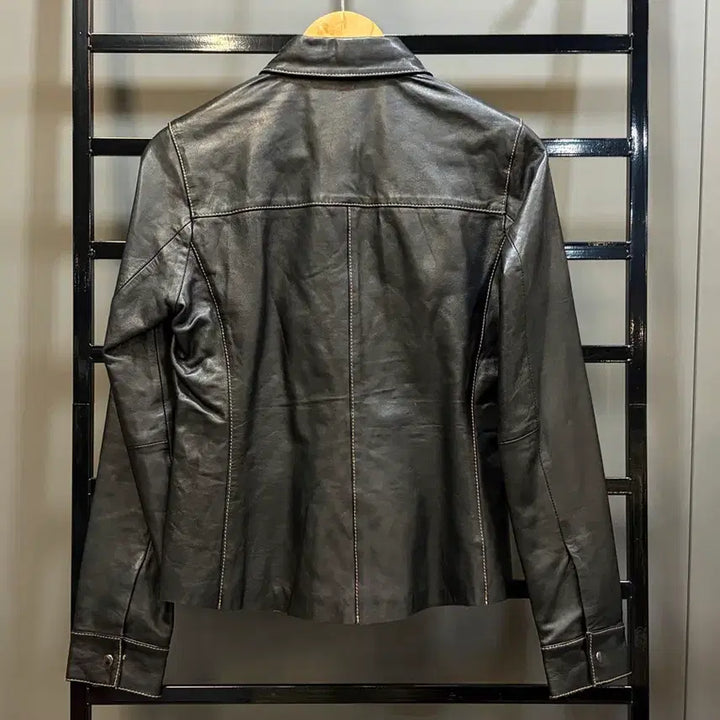 [BUNJANG] New Frontier Floral Embroidered Leather Jacket / [S] New Frontier 빈티지 천연가죽 자켓 골드 자수 6.9