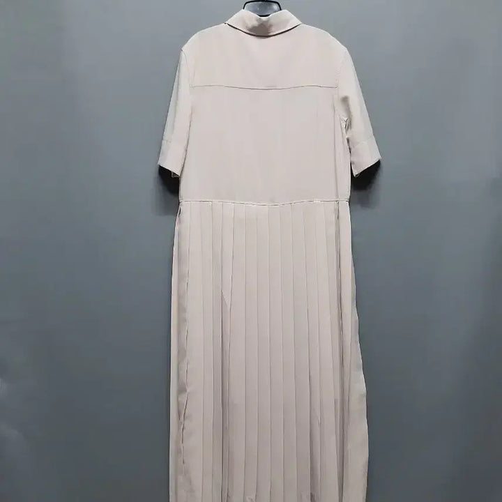 [BUNJANG] Cubic Button Pleated Long Dress / 큐빅단추 플리츠 롱원피스
