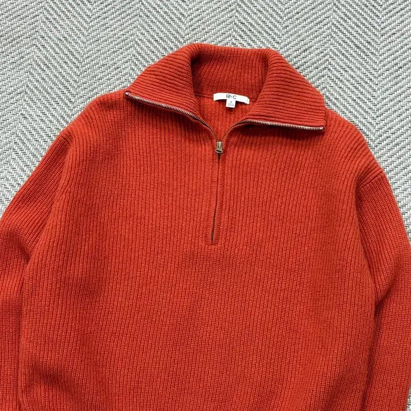 [SOLD OUT] 유니클로 C라인 램스울 하프집업 니트 v2882