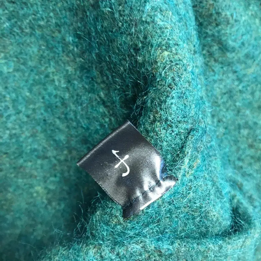 [BUNJANG] Mui Alpaca Mohair Long Cardigan Coat / 제평 무이 Mui 알파카 모헤어 가디건 롱 그린 초록 코트