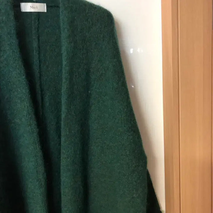 [BUNJANG] Mui Alpaca Mohair Long Cardigan Coat / 제평 무이 Mui 알파카 모헤어 가디건 롱 그린 초록 코트