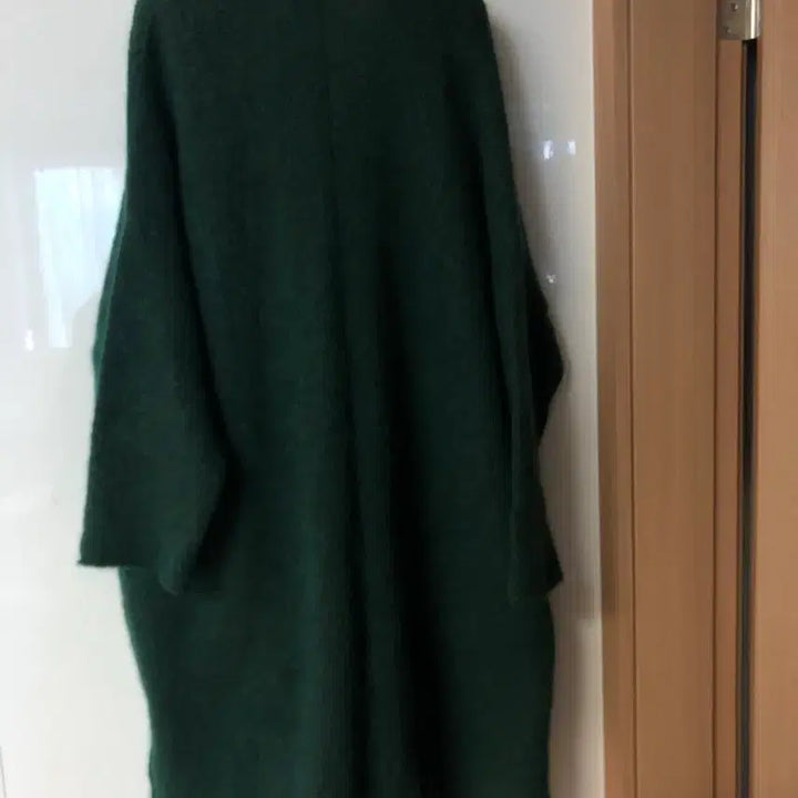 [BUNJANG] Mui Alpaca Mohair Long Cardigan Coat / 제평 무이 Mui 알파카 모헤어 가디건 롱 그린 초록 코트