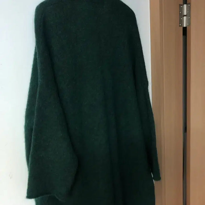[BUNJANG] Mui Alpaca Mohair Long Cardigan Coat / 제평 무이 Mui 알파카 모헤어 가디건 롱 그린 초록 코트